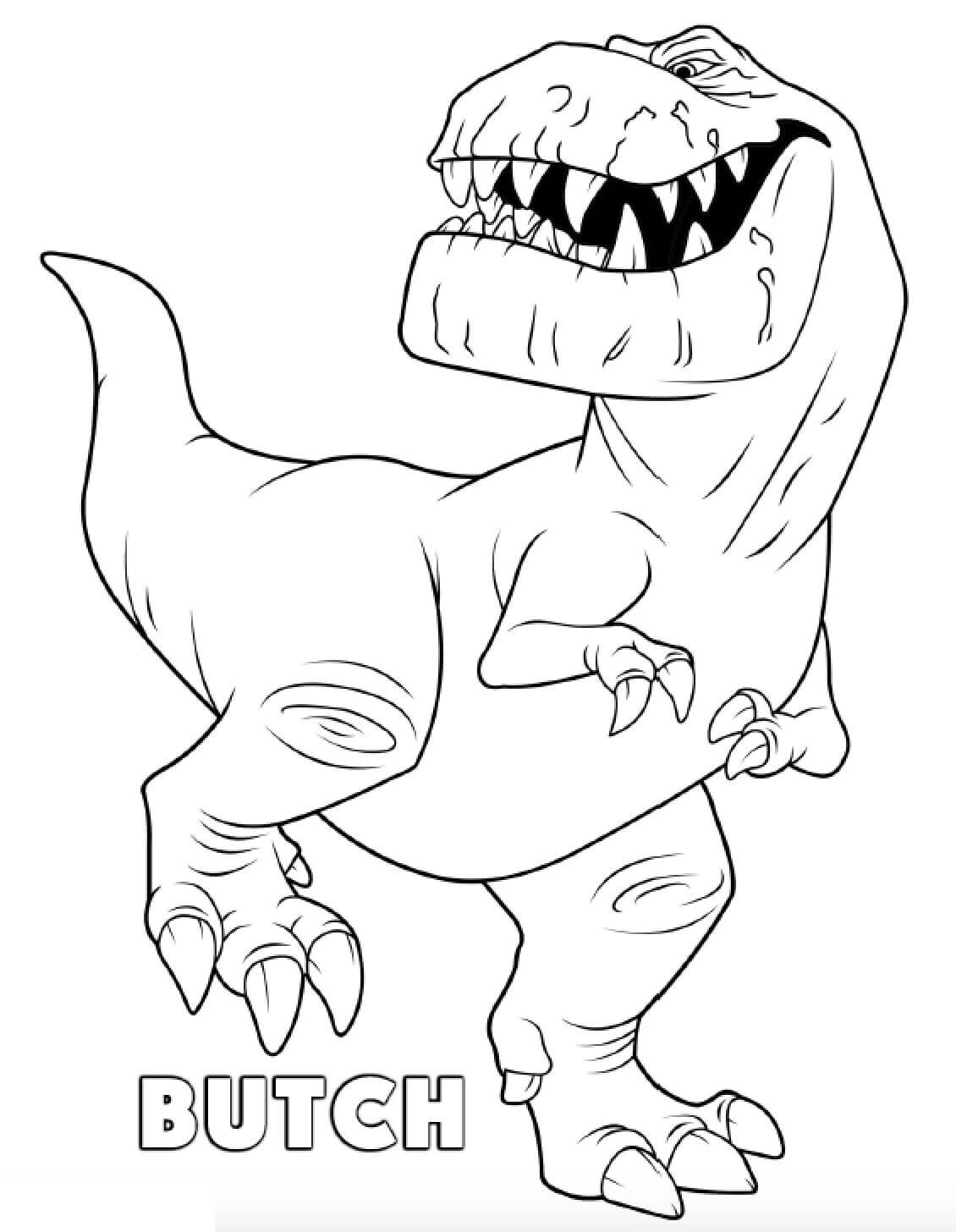 Desenhe o Dinossauro Butch para colorir