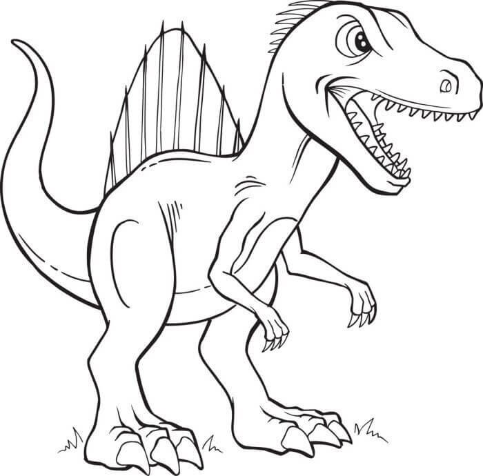 Dinossauro Espinossauro para colorir