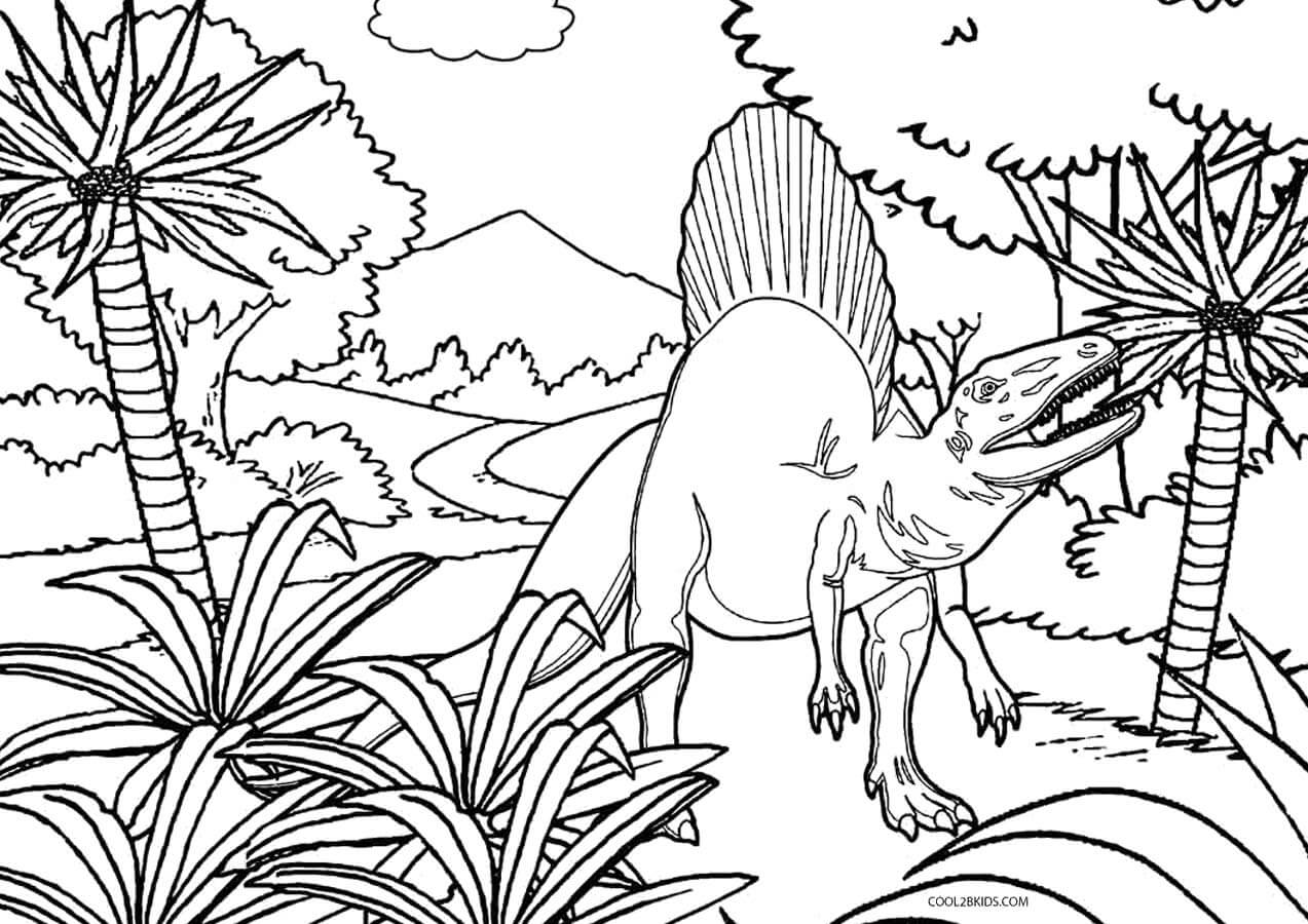 Dinossauro Incrível para colorir