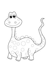 Desenhos de Dinossauro Sorrindo para colorir