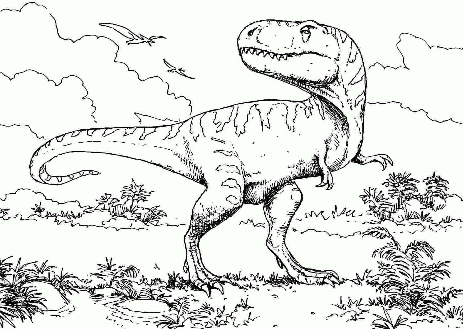 Imagens gratuitas de dinossauros para colorir