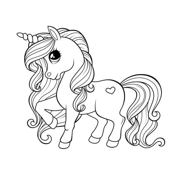 Desenhos de Princesa e Seu Cavalo para colorir