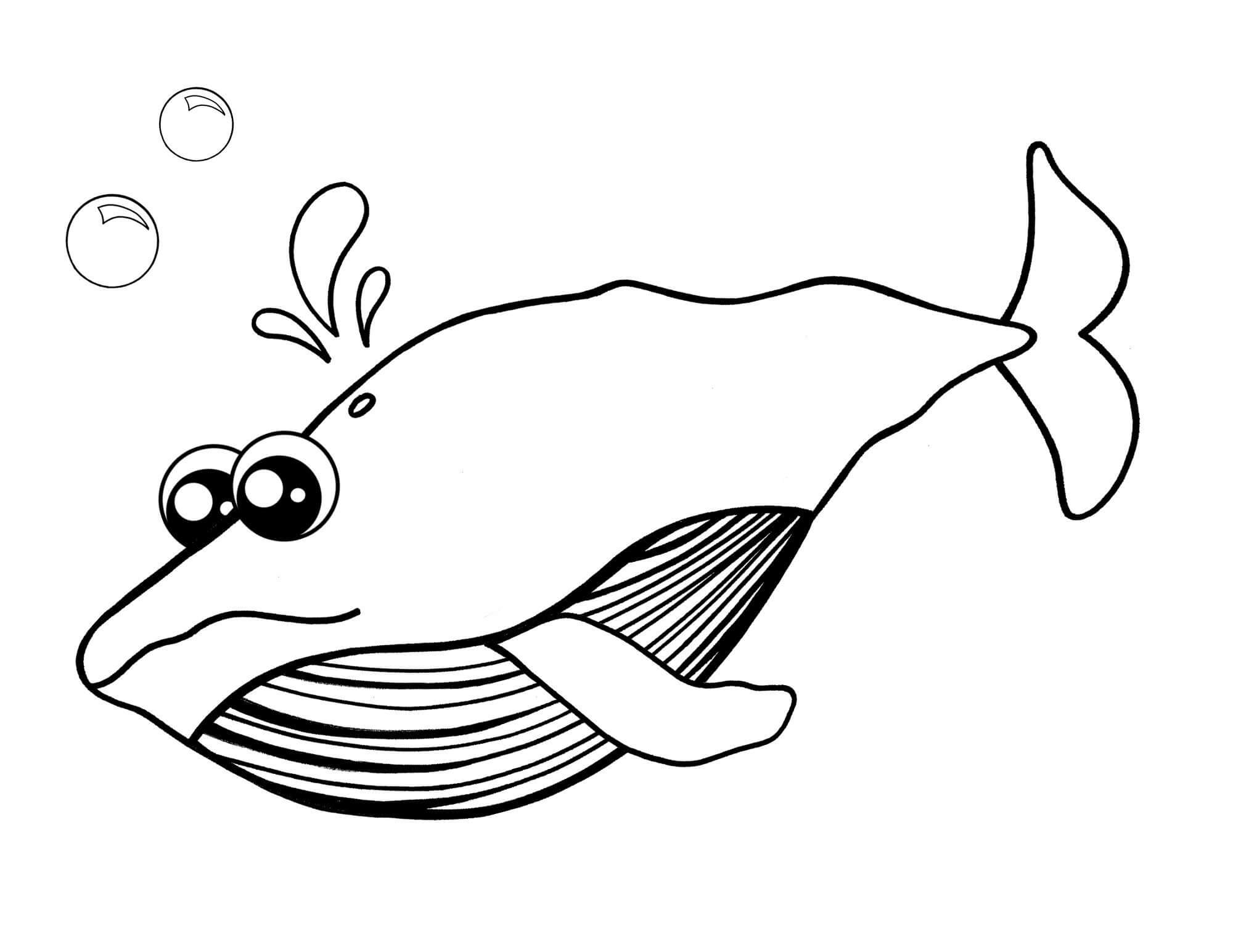 Desenhos de Baleia Perfeita para colorir