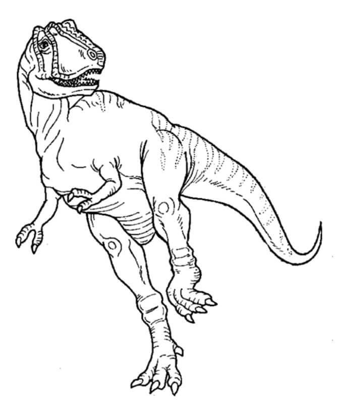 Ideia de dinossauro grátis para colorir