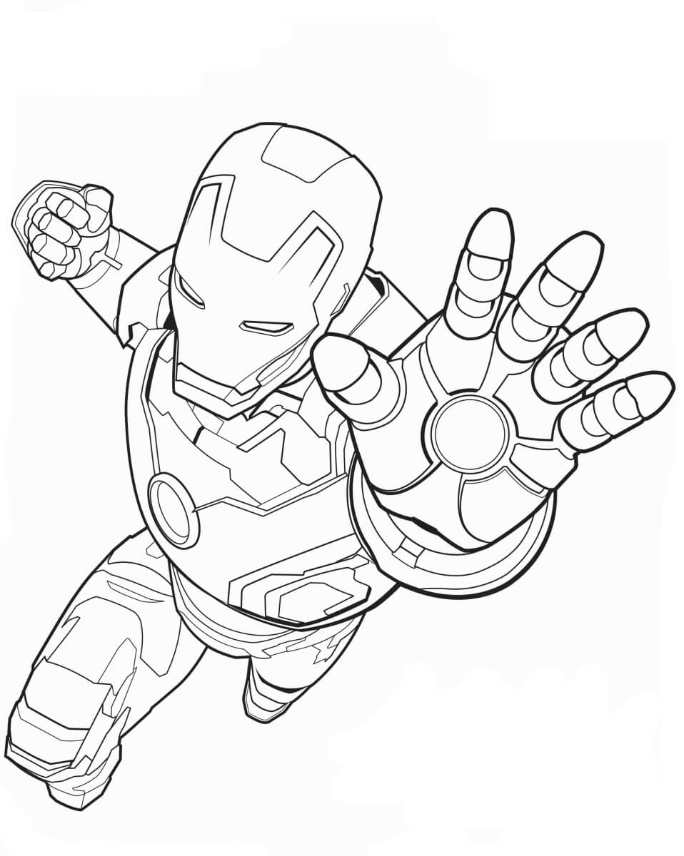 Desenhos de Ataque do Homem de Ferro para colorir