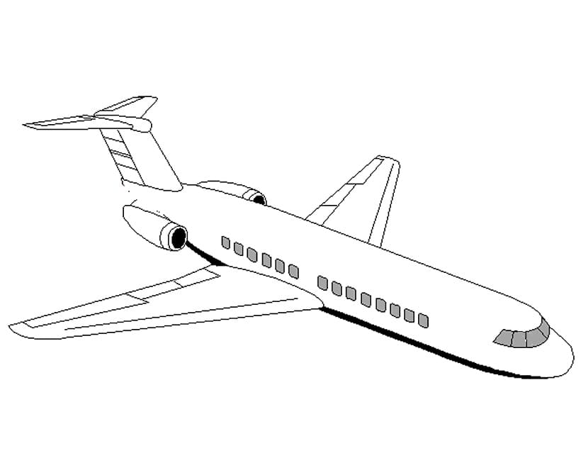 Avião Legal Grátis para colorir