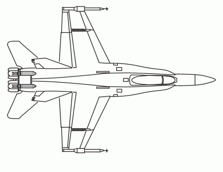 Avião Legal para colorir