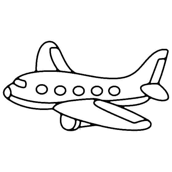 Avião Online para colorir