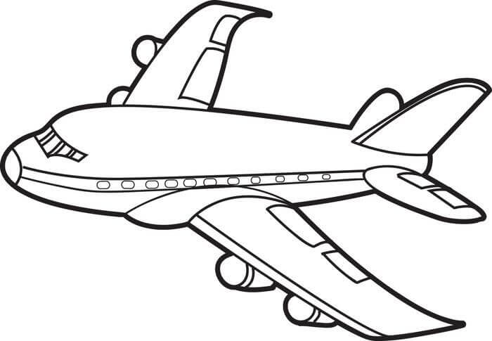 Desenhos de Avião para Impressão para colorir