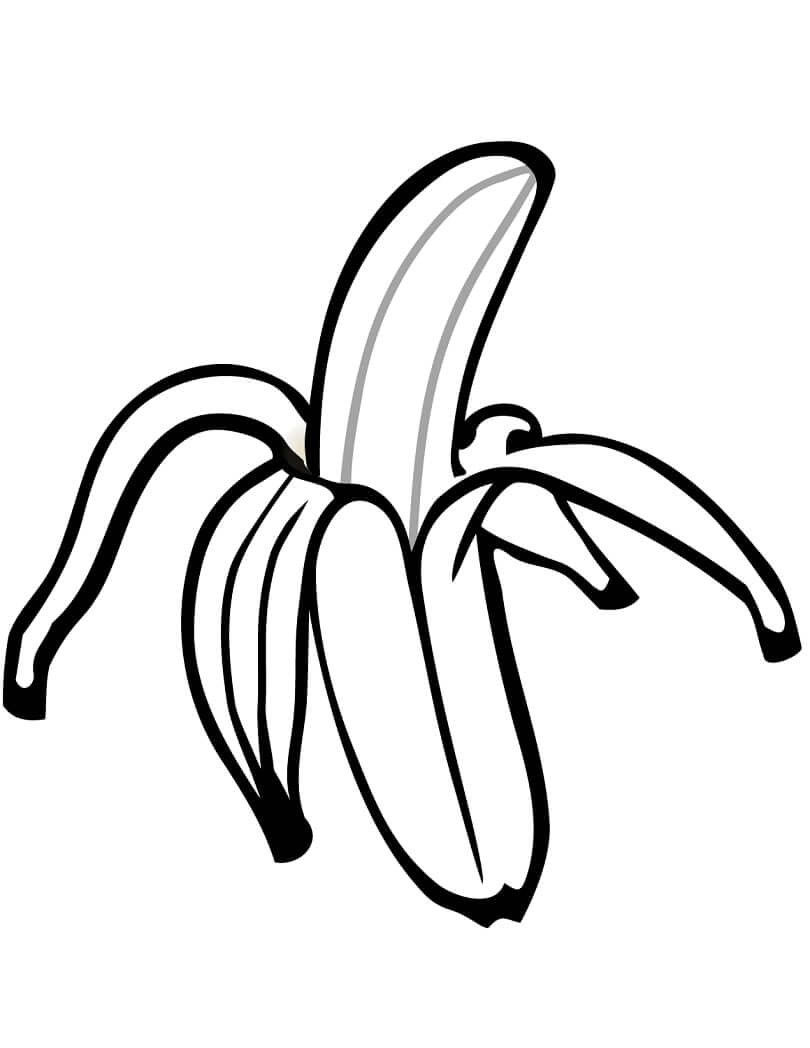 Banana Normal para colorir