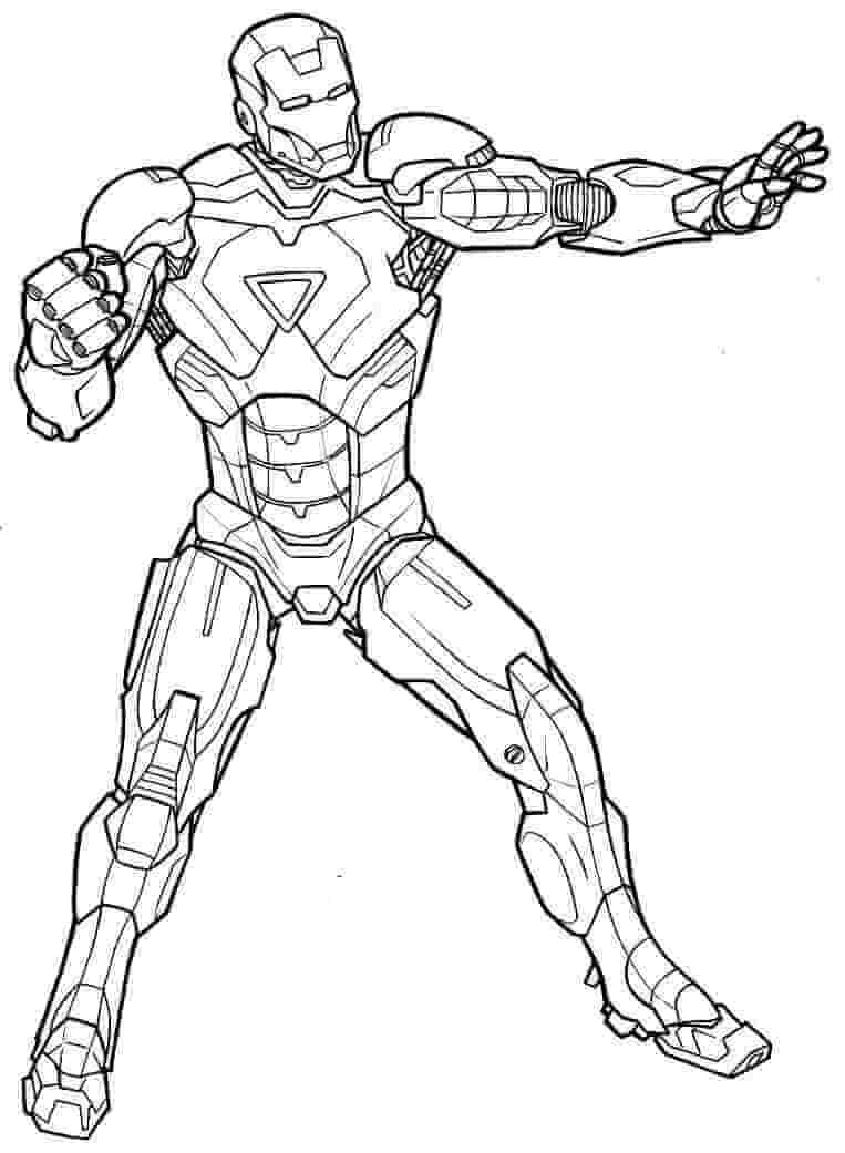 Desenhos de Bom Ataque do Homem de Ferro para colorir