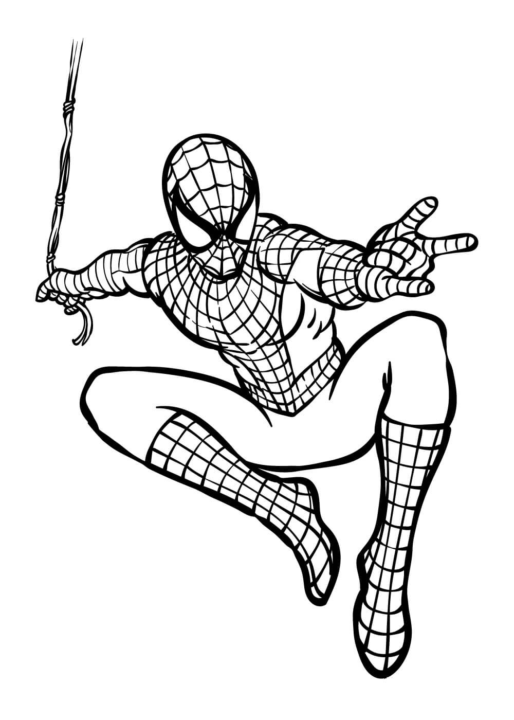 Desenhos de Desenhando o Homem Aranha para colorir