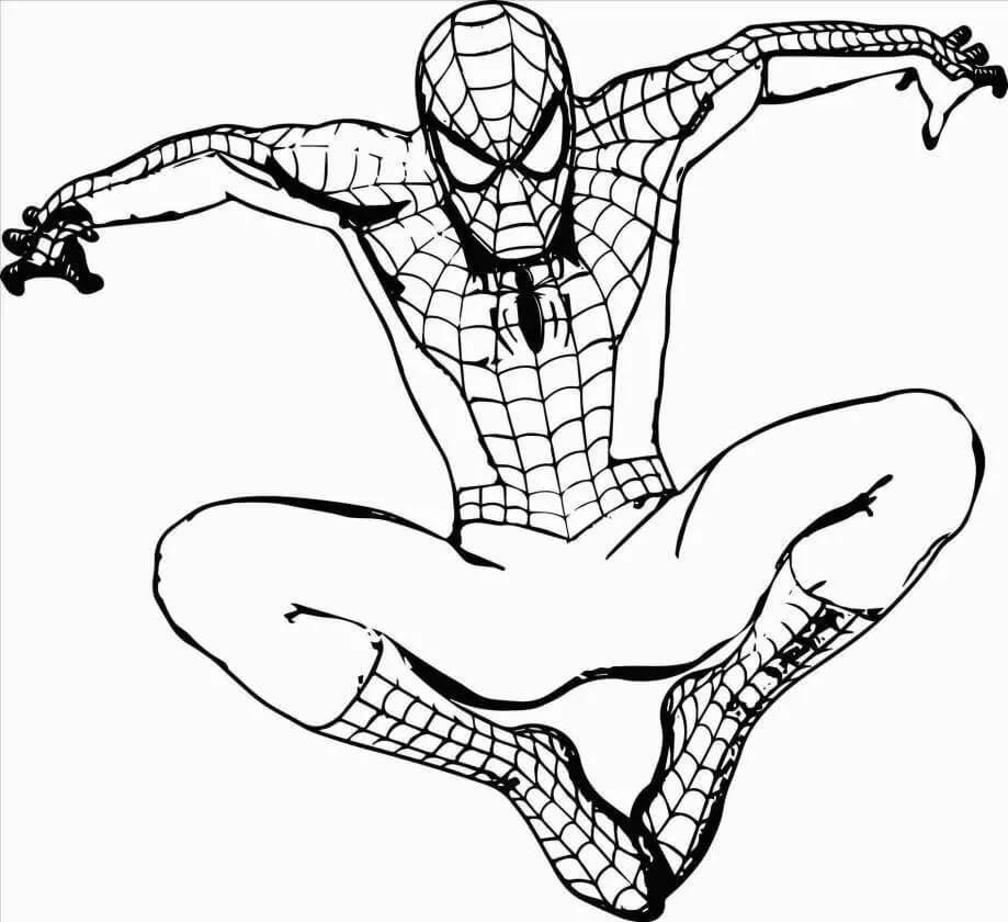Desenho Homem-Aranha para colorir