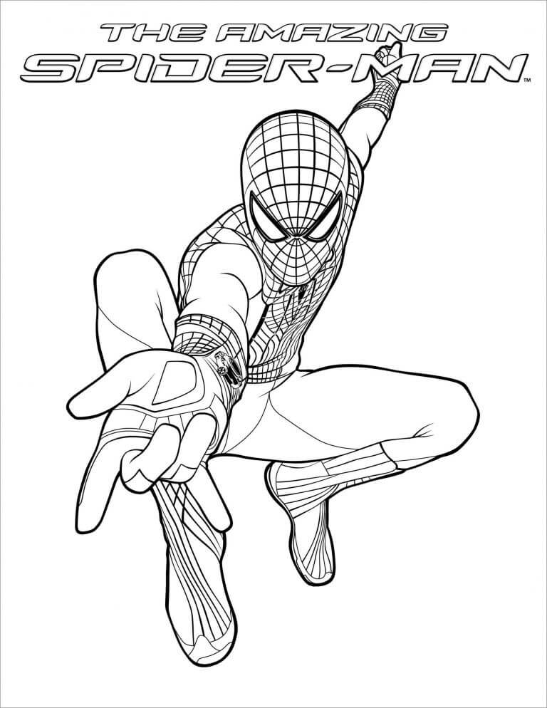 Desenhos de Filme Homem Aranha para colorir