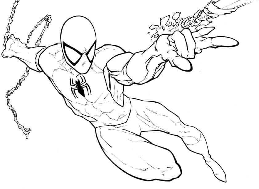 Desenhos de Grande Homem Aranha para colorir