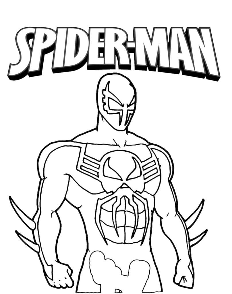 Homem Aranha 2099 Legal para colorir