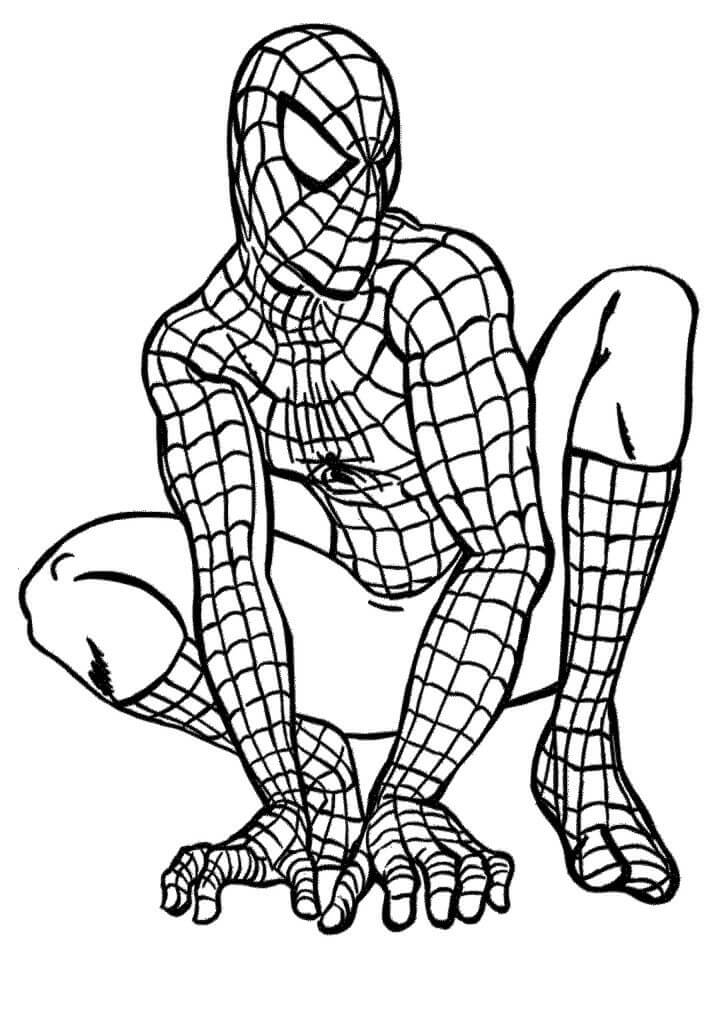 Desenhos de Homem-Aranha Básico para colorir