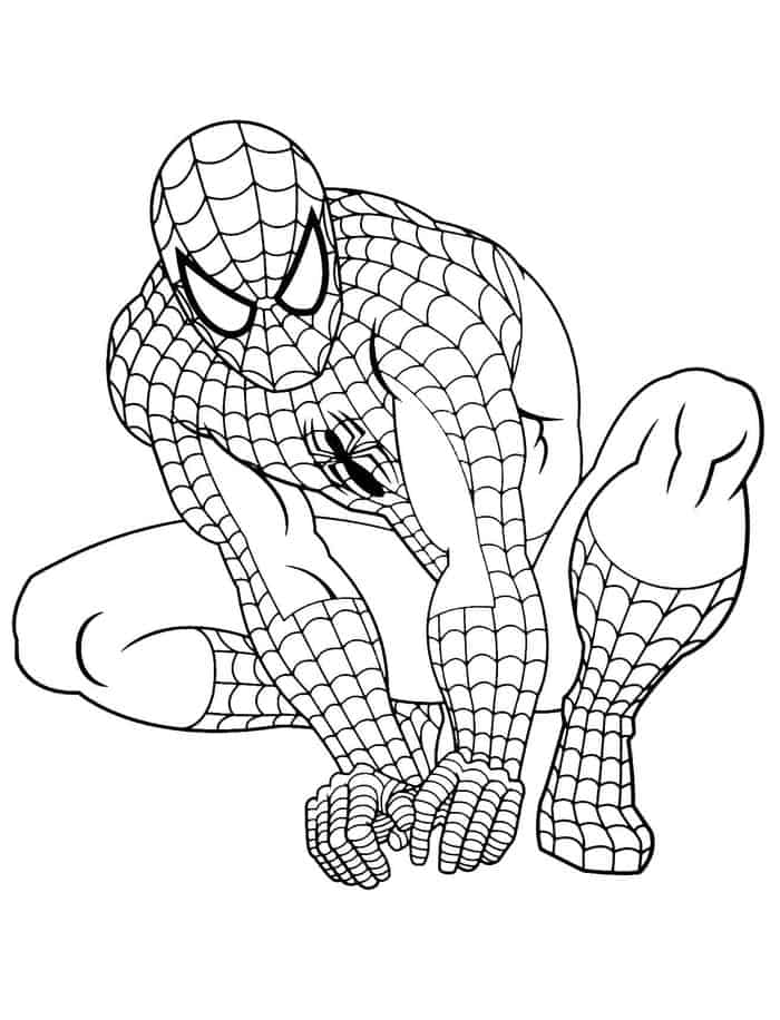 Desenhos de Homem Aranha Incrível para colorir