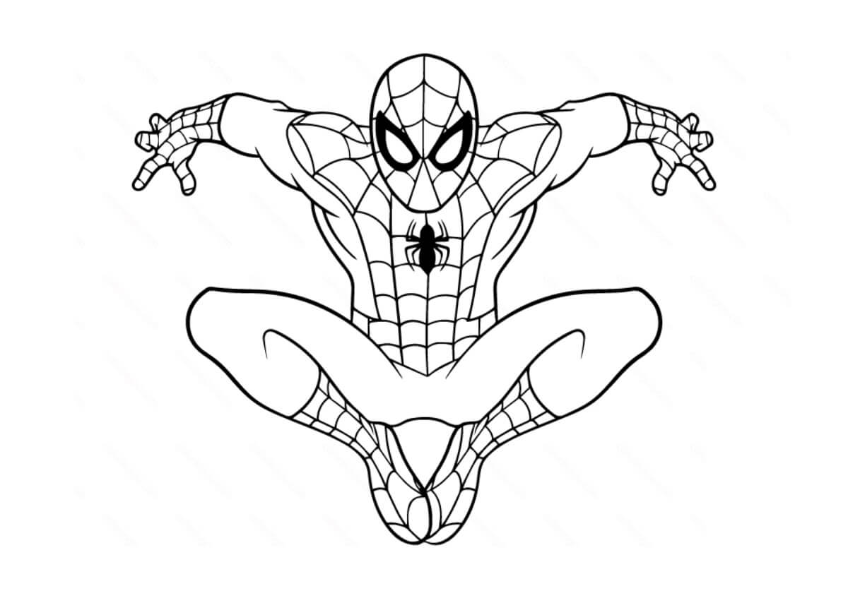 Desenhos de Homem-Aranha marvel para colorir