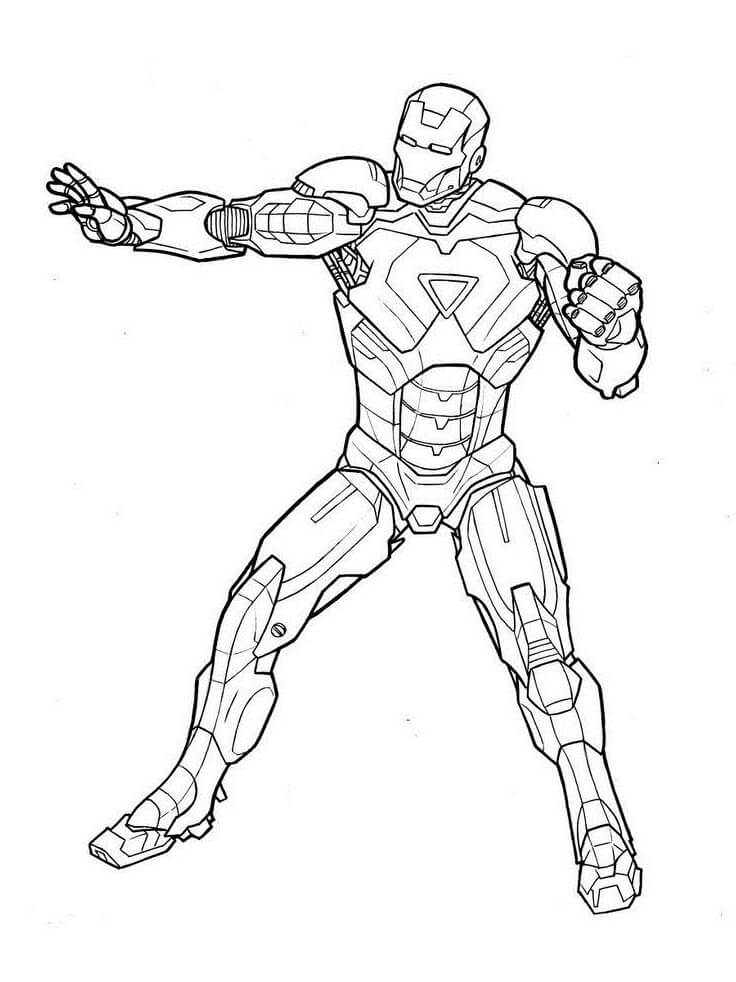 Desenhos de Homem de Ferro Gratuito para colorir
