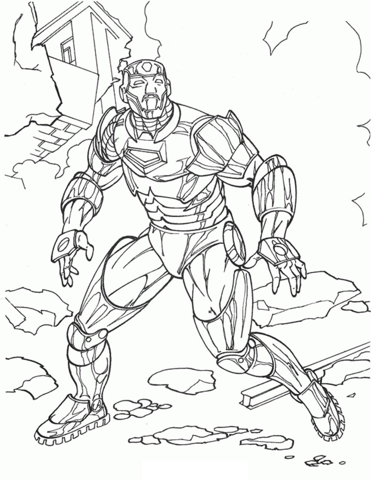 Desenhos de Homem de Ferro Incrível para colorir