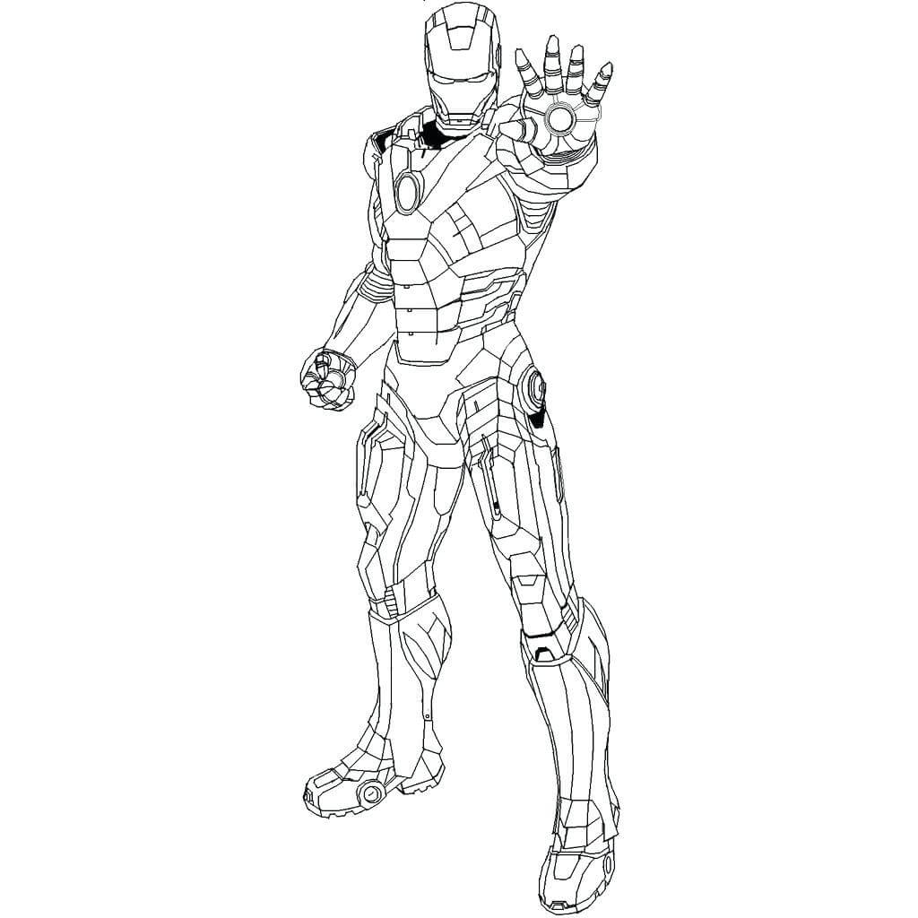 Desenhos de Homem de Ferro para Imprimir para colorir