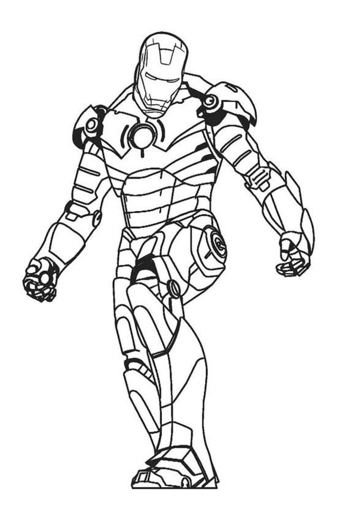 Desenhos de Imagens Gratuitas do Homem de Ferro para colorir