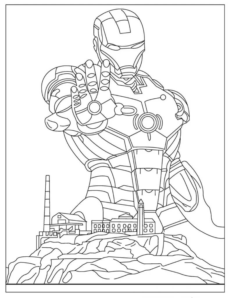 Desenhos de Impressionante Homem de Ferro para colorir