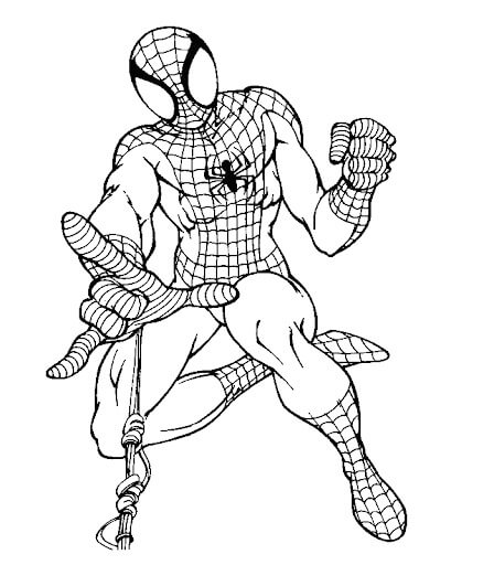 Desenhos de Incrível Homem Aranha para colorir