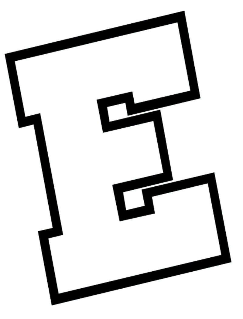 Desenhos de Letra E 3 para colorir