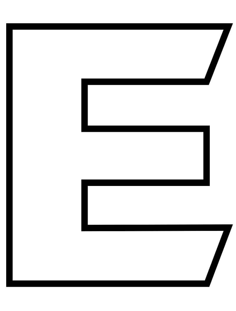 Desenhos de Letra E 5 para colorir