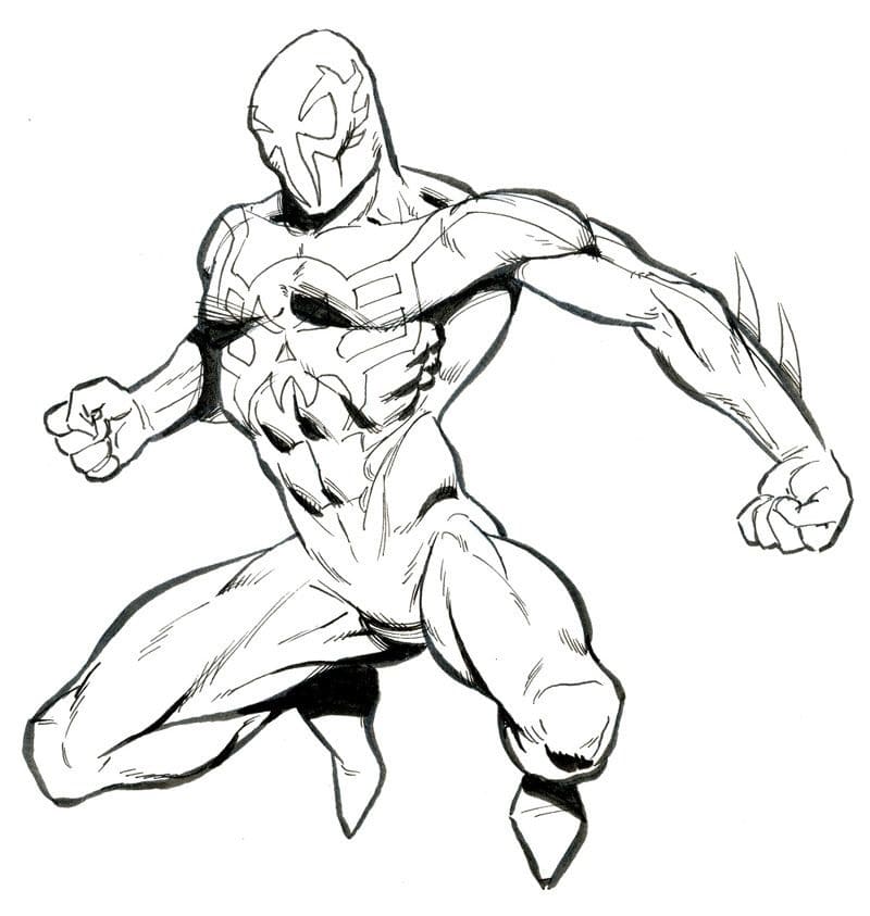 Desenhos de O Incrível Homem Aranha 2099 para colorir