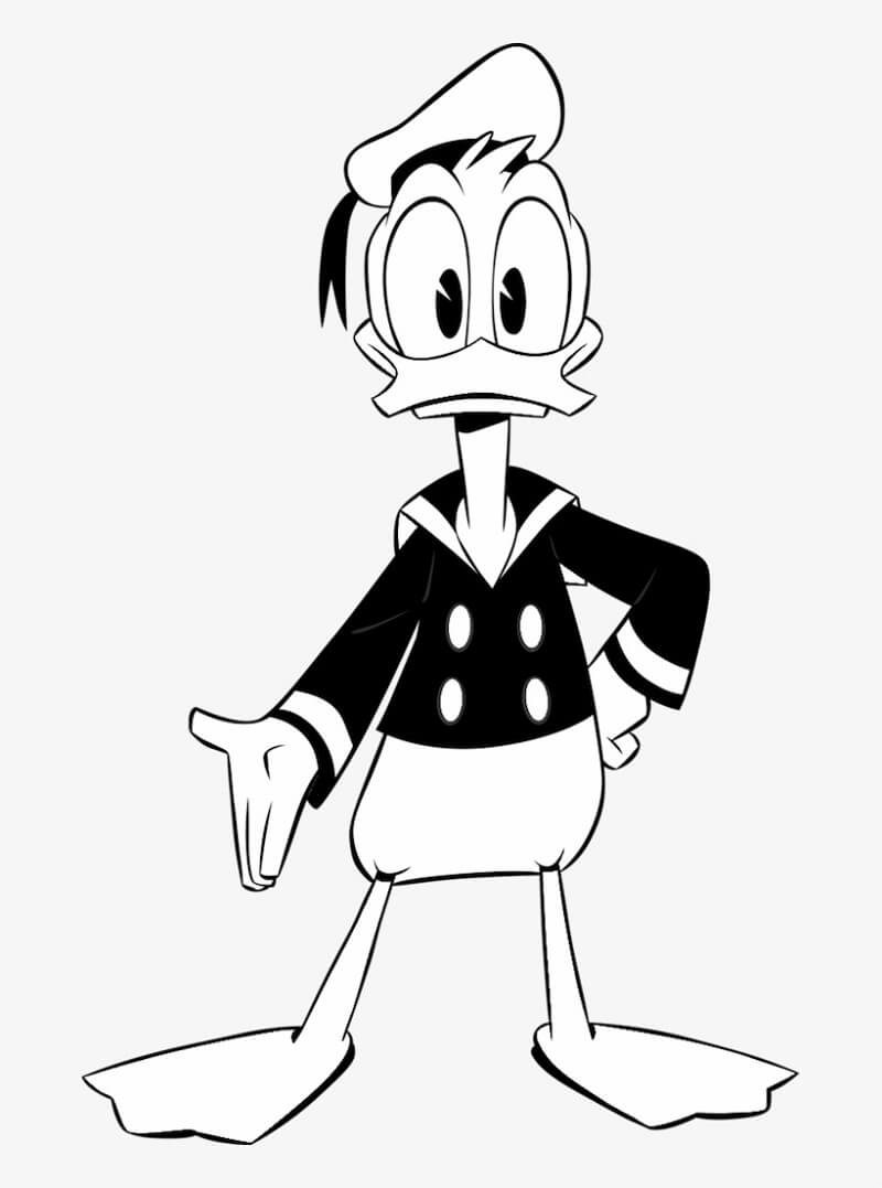 Pato Donald 2 para colorir