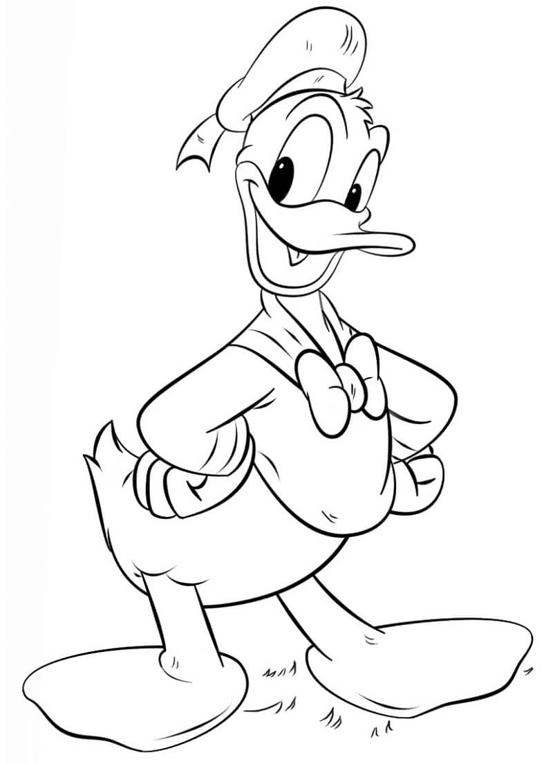 Desenhos de Pato Donald para colorir