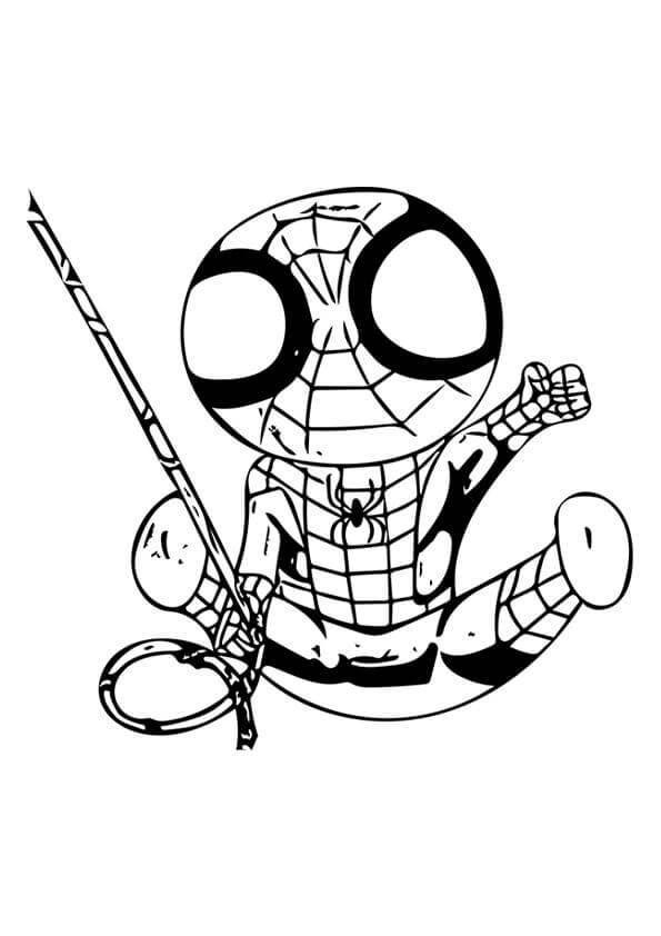 Desenhos de Super heróis Homem Aranha para colorir