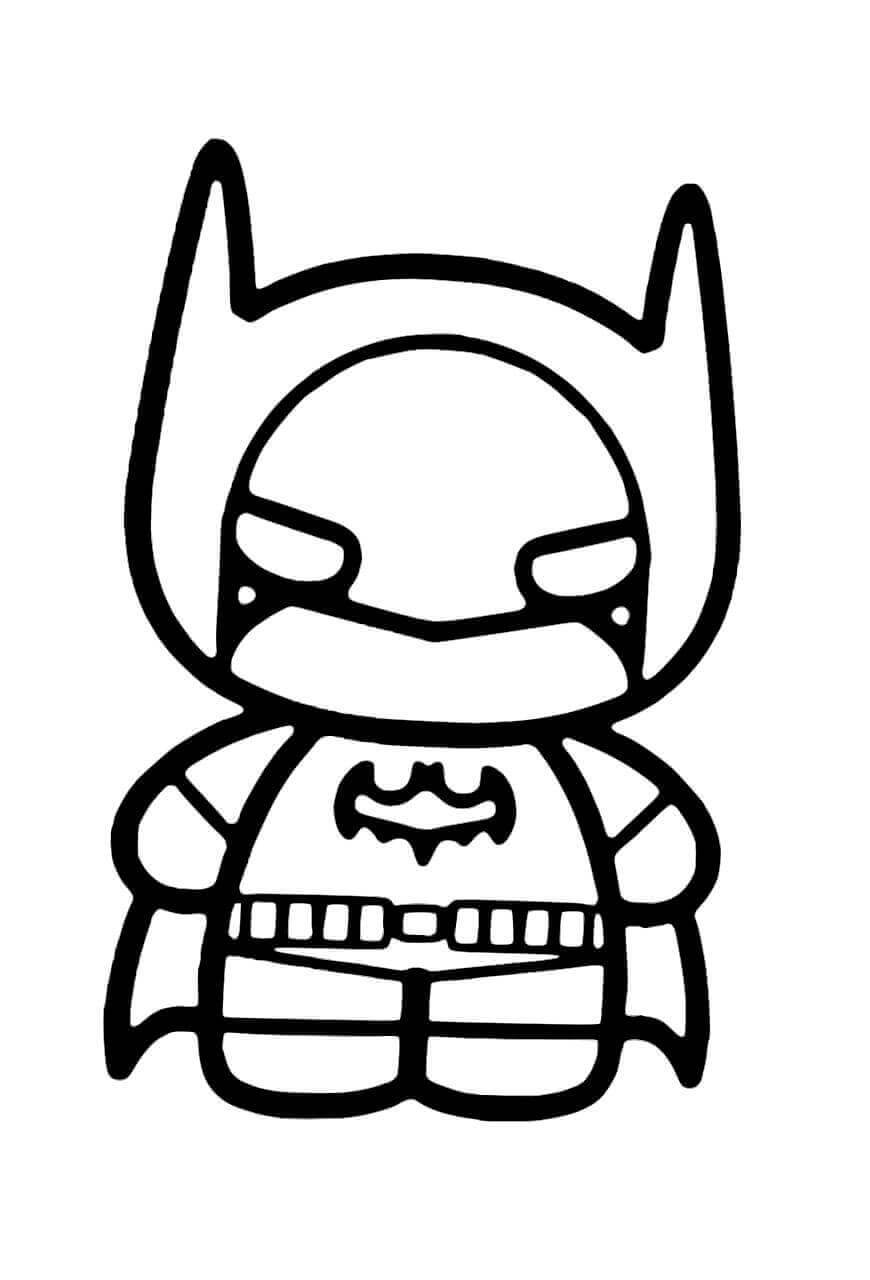 Desenhos de Batman Fofo para colorir