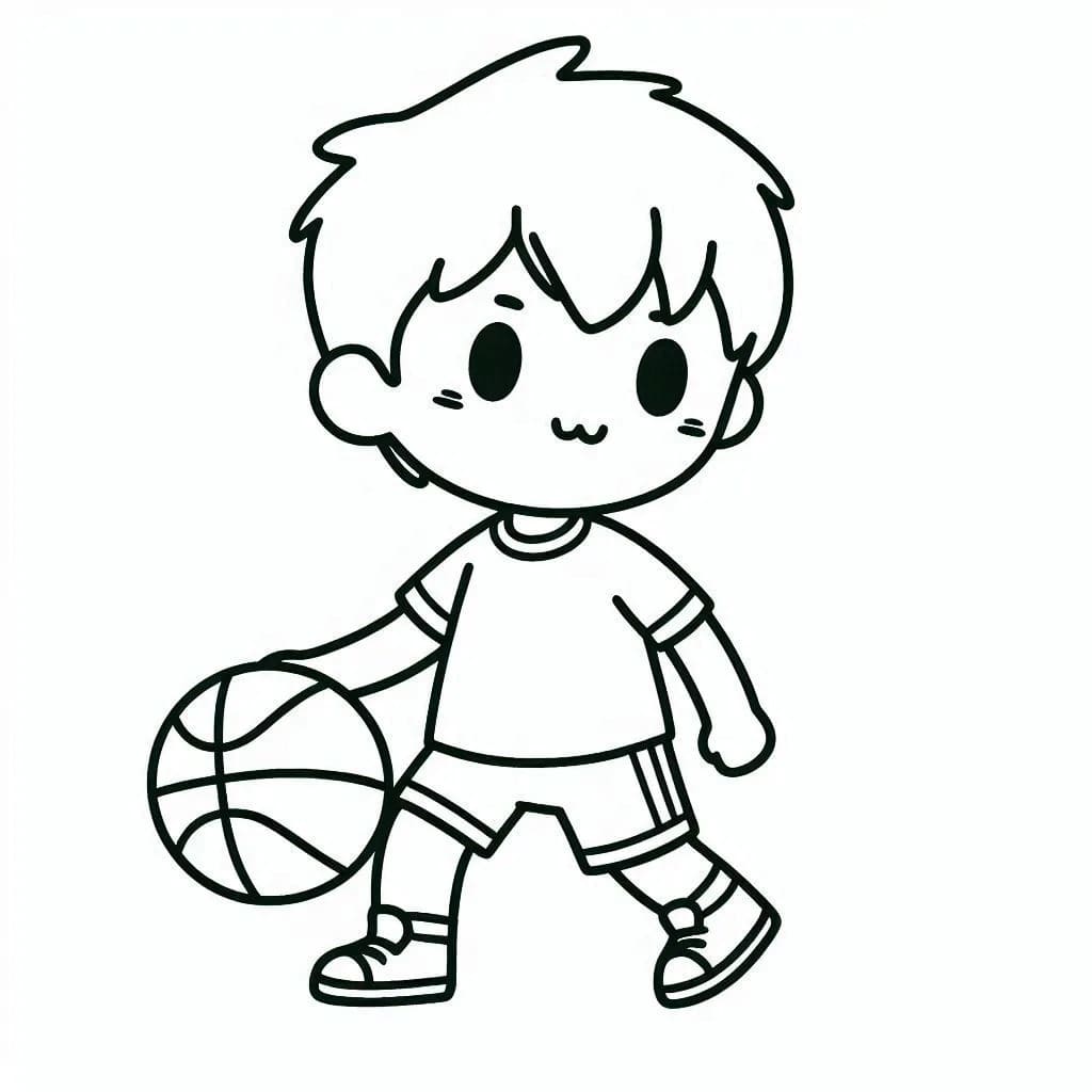 Desenhos de Basquetebol 1 para colorir