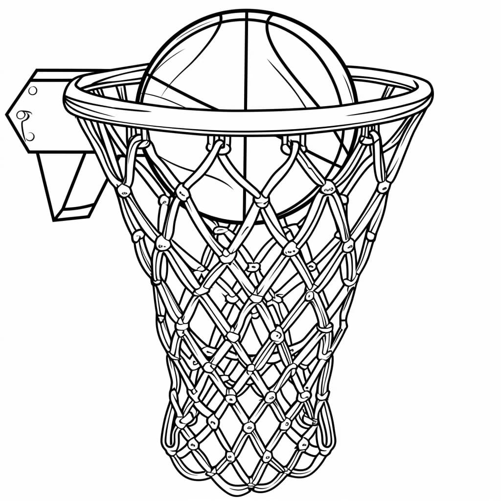 Desenhos de Basquetebol 2 para colorir