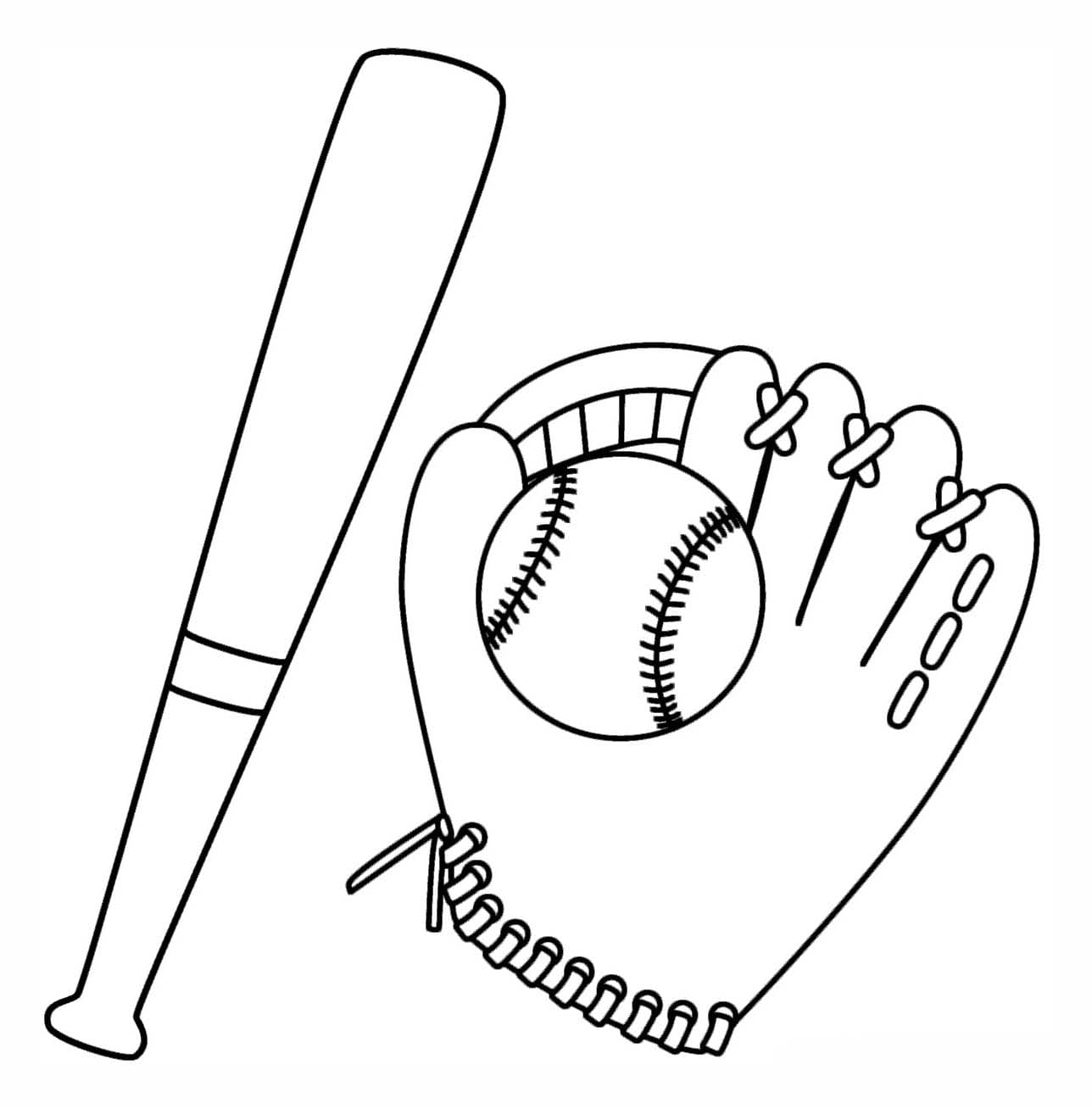 Desenhos de Beisebol 5 para colorir