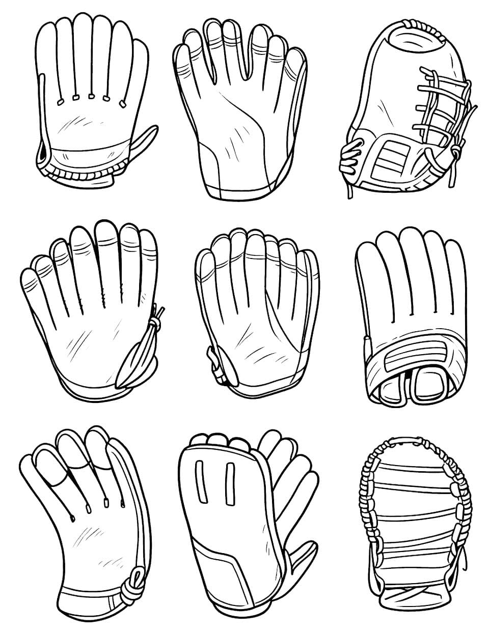 Desenhos de Beisebol 6 para colorir