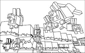 Desenhos de Belo Minecraft para colorir