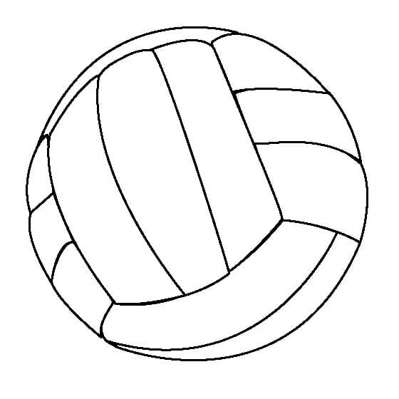 Desenhos de Bola Básica de Voleibol para colorir