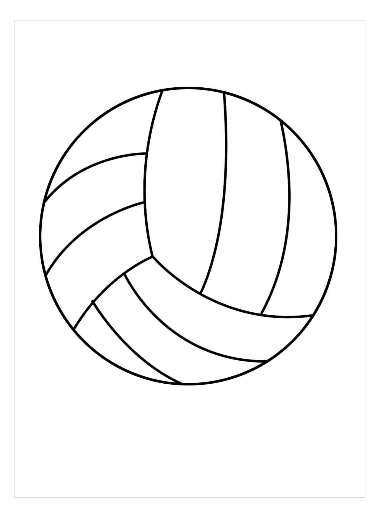 Desenhos de Bola de Voleibol Perfeita para colorir