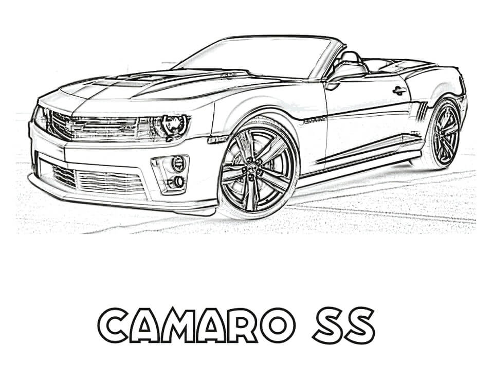Desenhos de Camaro SS para colorir
