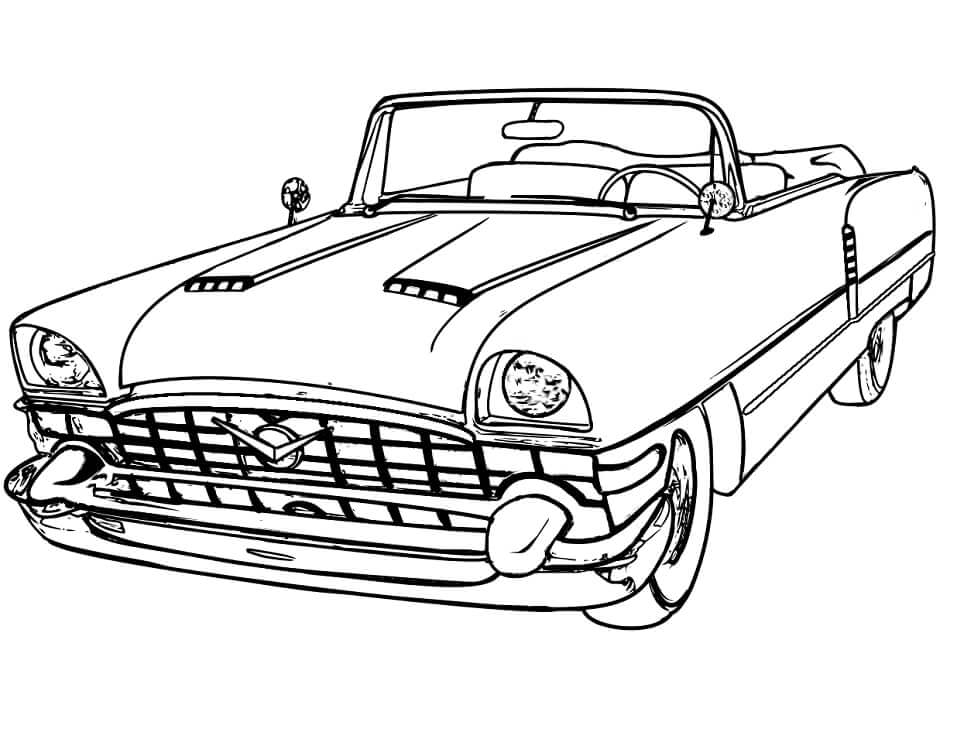 Desenhos de Carro Antigo para colorir