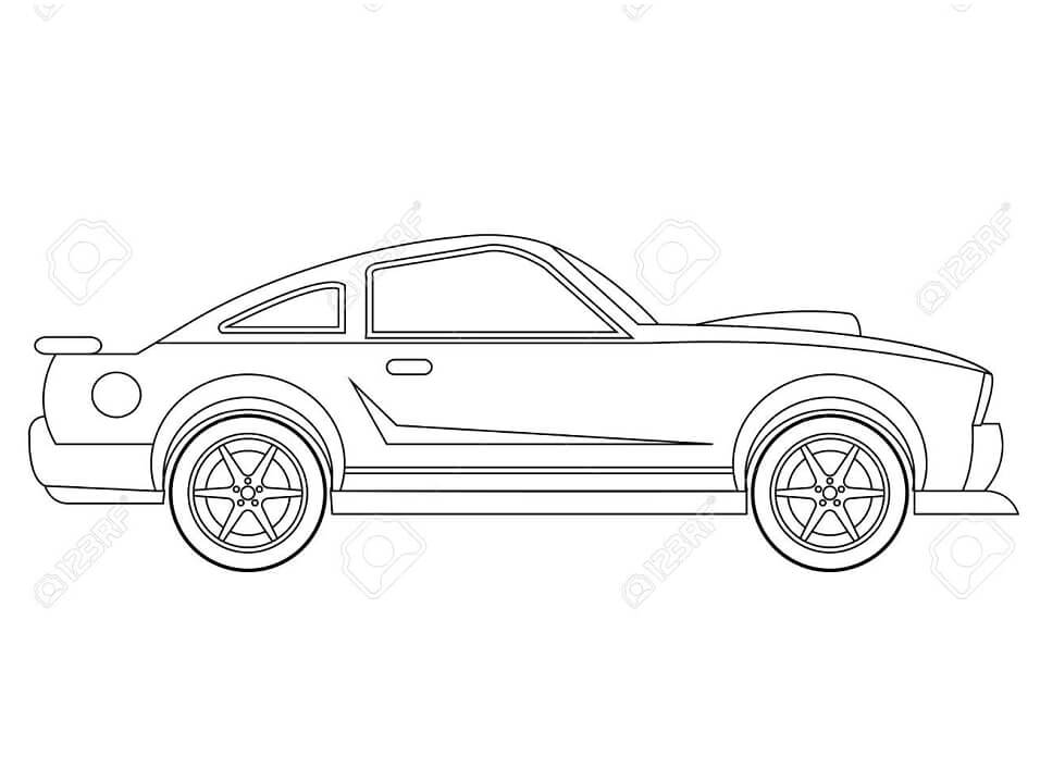 Desenhos de Carro Normal para colorir