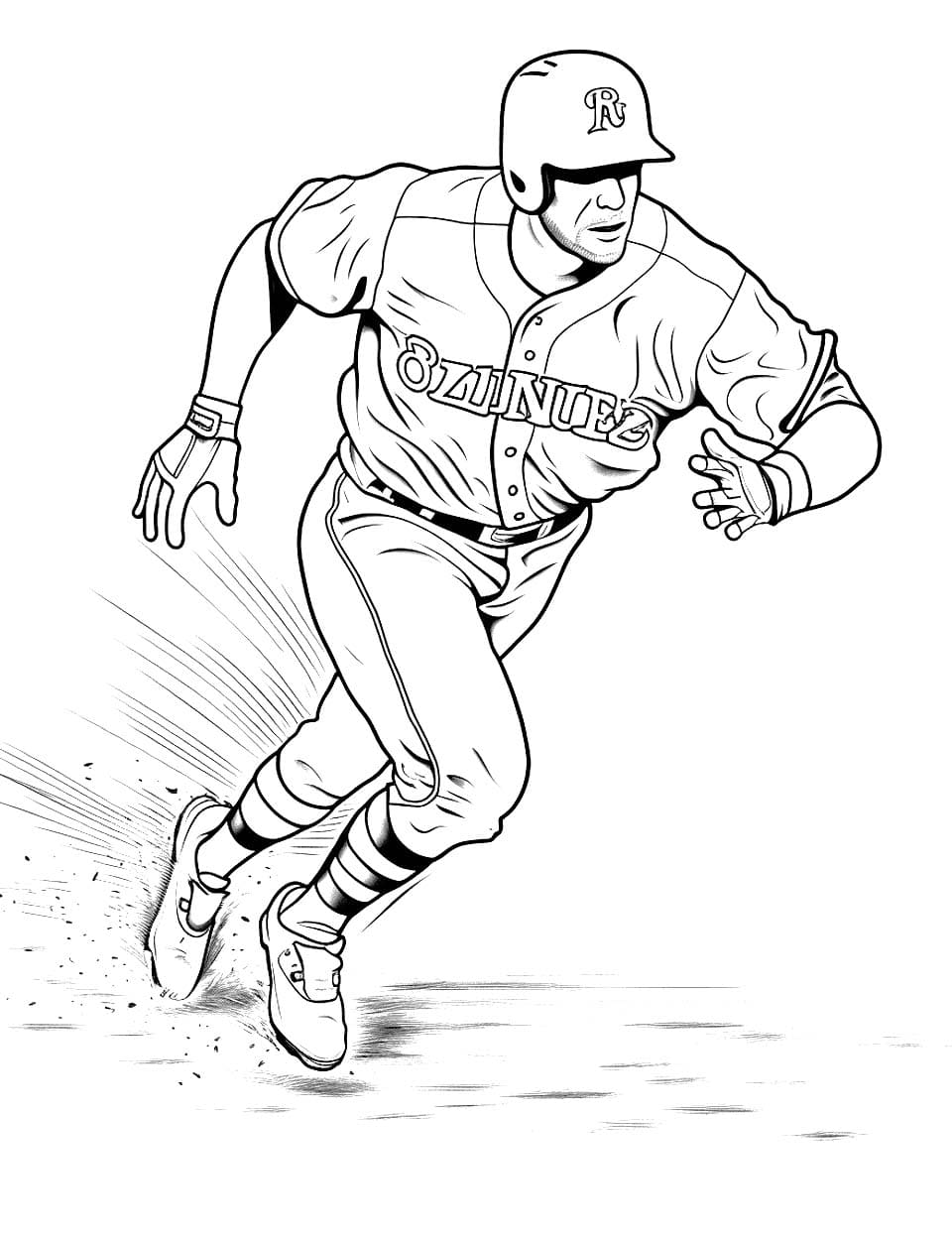 Desenhos de Desenhar Basebol básico para colorir