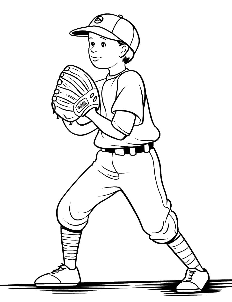 Desenhos de Desenhar Beisebol Simples para colorir