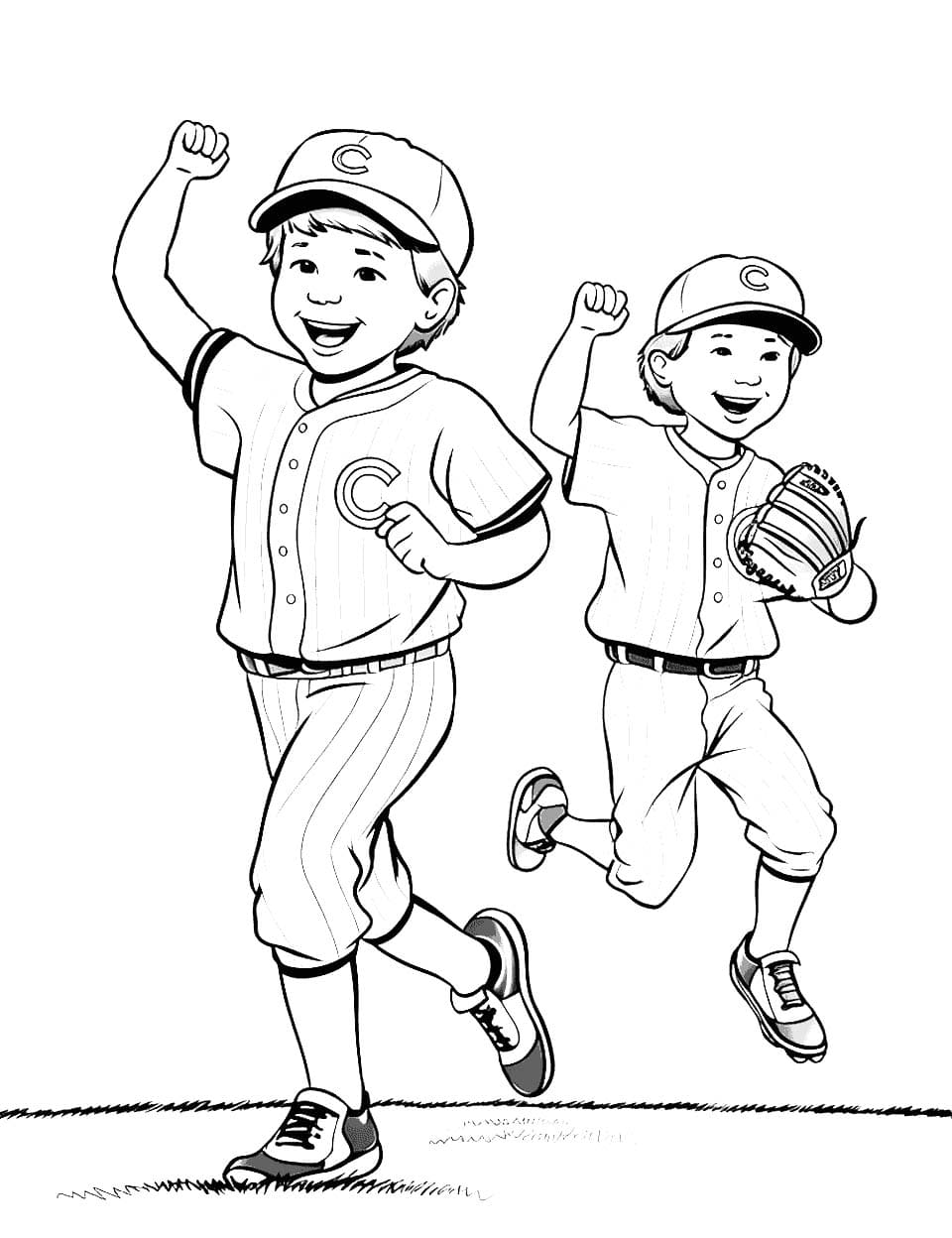 Desenhos de Desenhar Beisebol em crianças para colorir