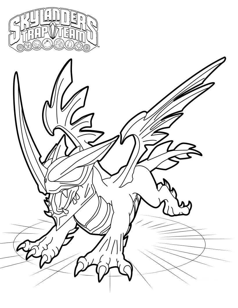 Desenhos de Desenhar Blackout Skylanders para colorir